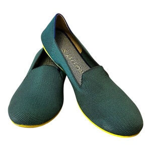 Rothy's Almond Loafer, Size 8, Teal Green/Blue Sage